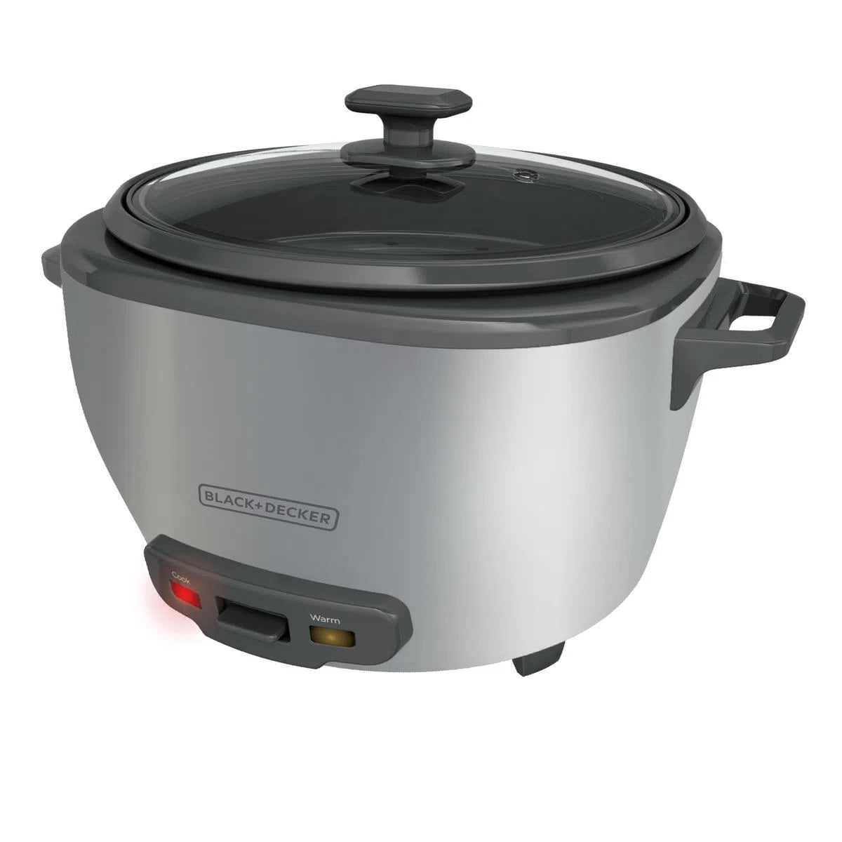 Olla Arrocera Black+Decker 20 Tazas Tapa Vidrio y Vaporera