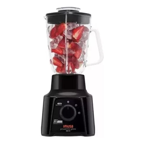 Licuadora IMUSA Powermix Glass 2 velocidades + pulso Vaso vidrio